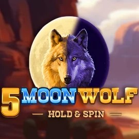 Slots logo of 5 Moon Wolf from Apparat Gaming at Posido Casino