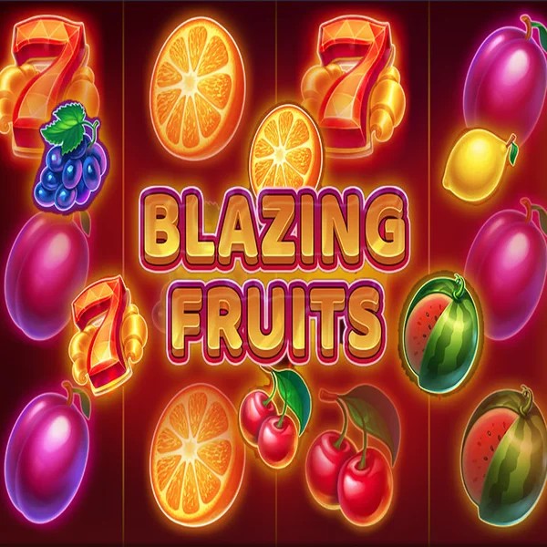 Blazing Fruits slot logo by Inbet Games at Posido Casino