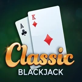 Classic Blackjack online game logo by Red Tiger Gaming on posidokazino.com