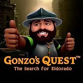 Slots logo of Gonzo's Quest from NetEnt at Posido Casino