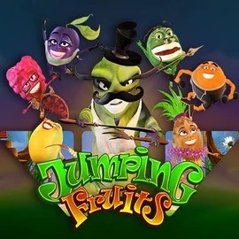 Jumping Fruits slot logo by Wazdan at Posido Casino