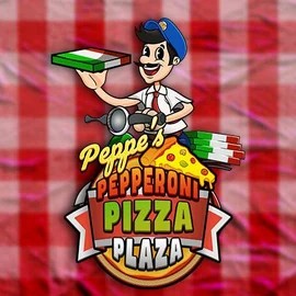 Official Slots logo: Peppe’s Pepperoni Pizza Plaza by Pragmatic Play at Posido Casino