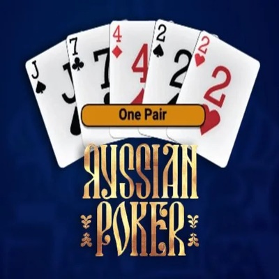 Russian Poker slot logo by OneTouch Games at Posido Casino