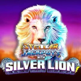 Stellar Jackpots with Silver Lion slot visual from Lightning Box Game available on posidokazino.com
