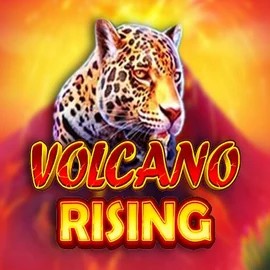 Volcano Rising online game logo by RubyPlay on posidokazino.com