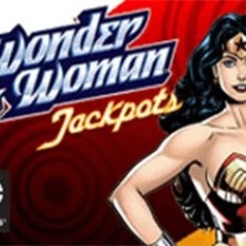 Wonder Woman Jackpots slot logo by Amaya at Posido Casino